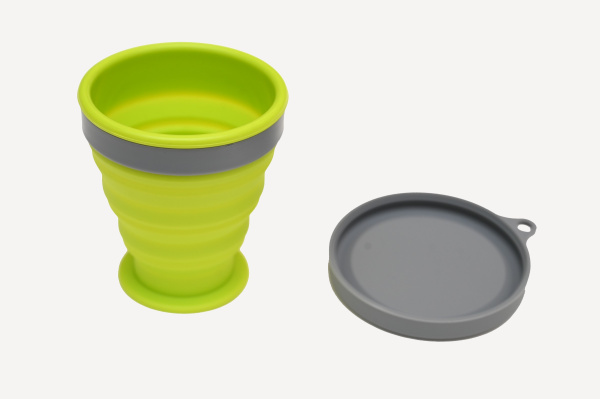 Стакан складной GORAA Silicone Cup 0.2L (GreenGrass/Grey; 200мл)